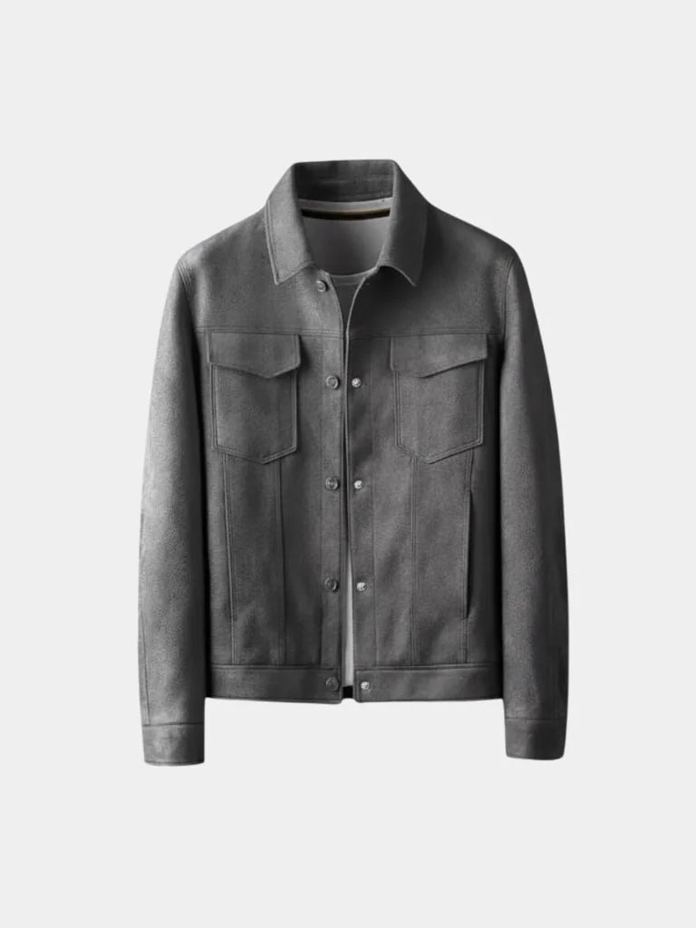 Laurent Leather Aviator Jacket — Avelmontis