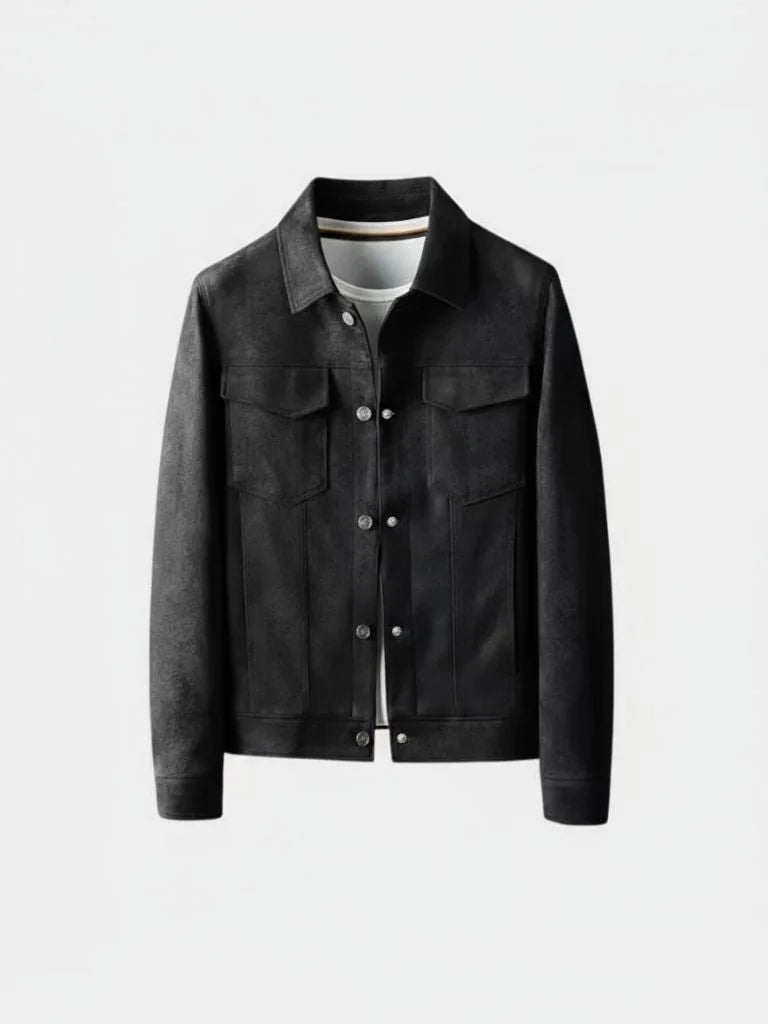 Laurent Leather Aviator Jacket — Avelmontis