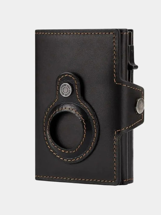 Leather Magnet Wallet Anti-Scam — Avelmontis