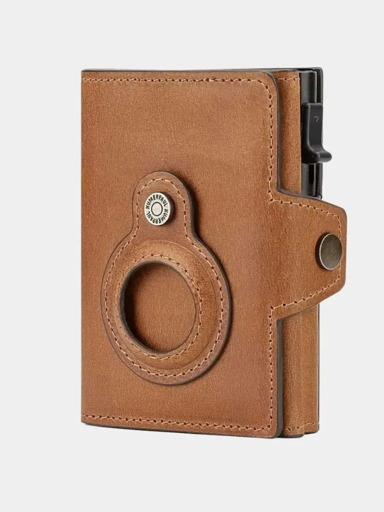 Leather Magnet Wallet Anti-Scam — Avelmontis