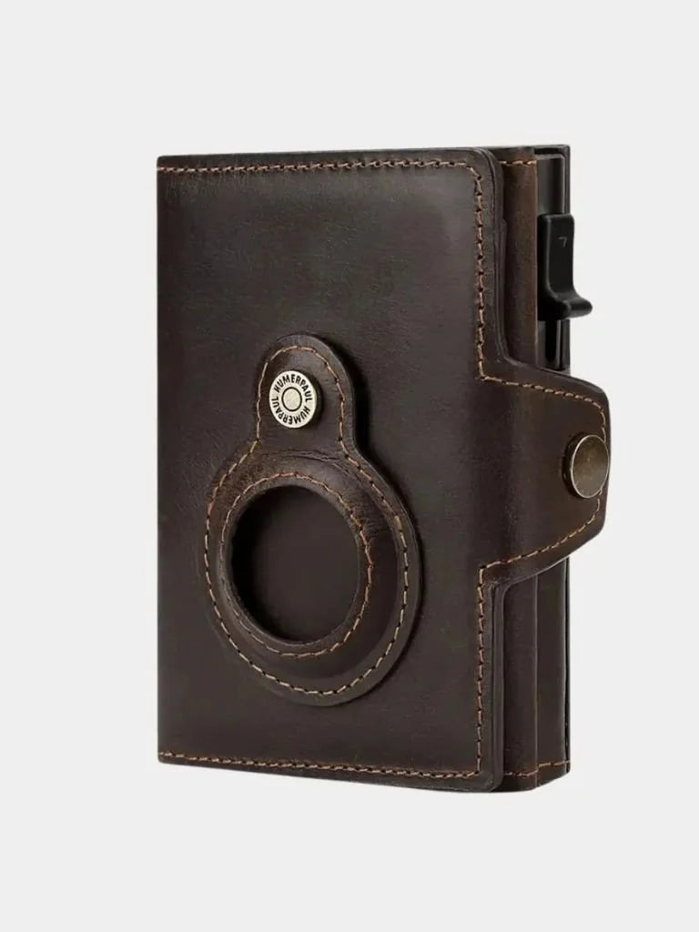Leather Magnet Wallet Anti-Scam — Avelmontis