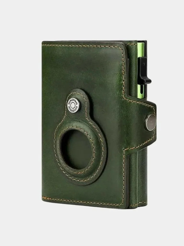 Leather Magnet Wallet Anti-Scam — Avelmontis