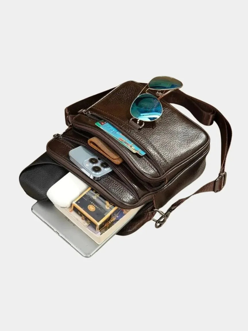 Leather Men's Shoulder Bag — Avelmontis