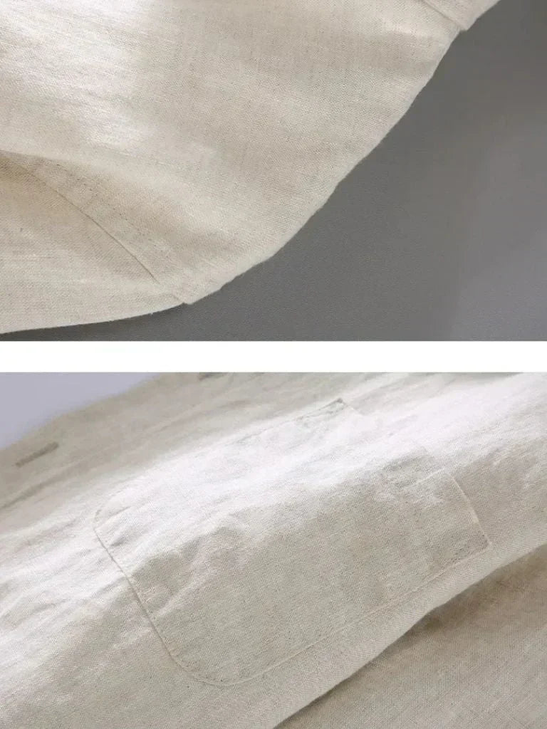 Long Sleeve Essential Linen Shirt — Avelmontis