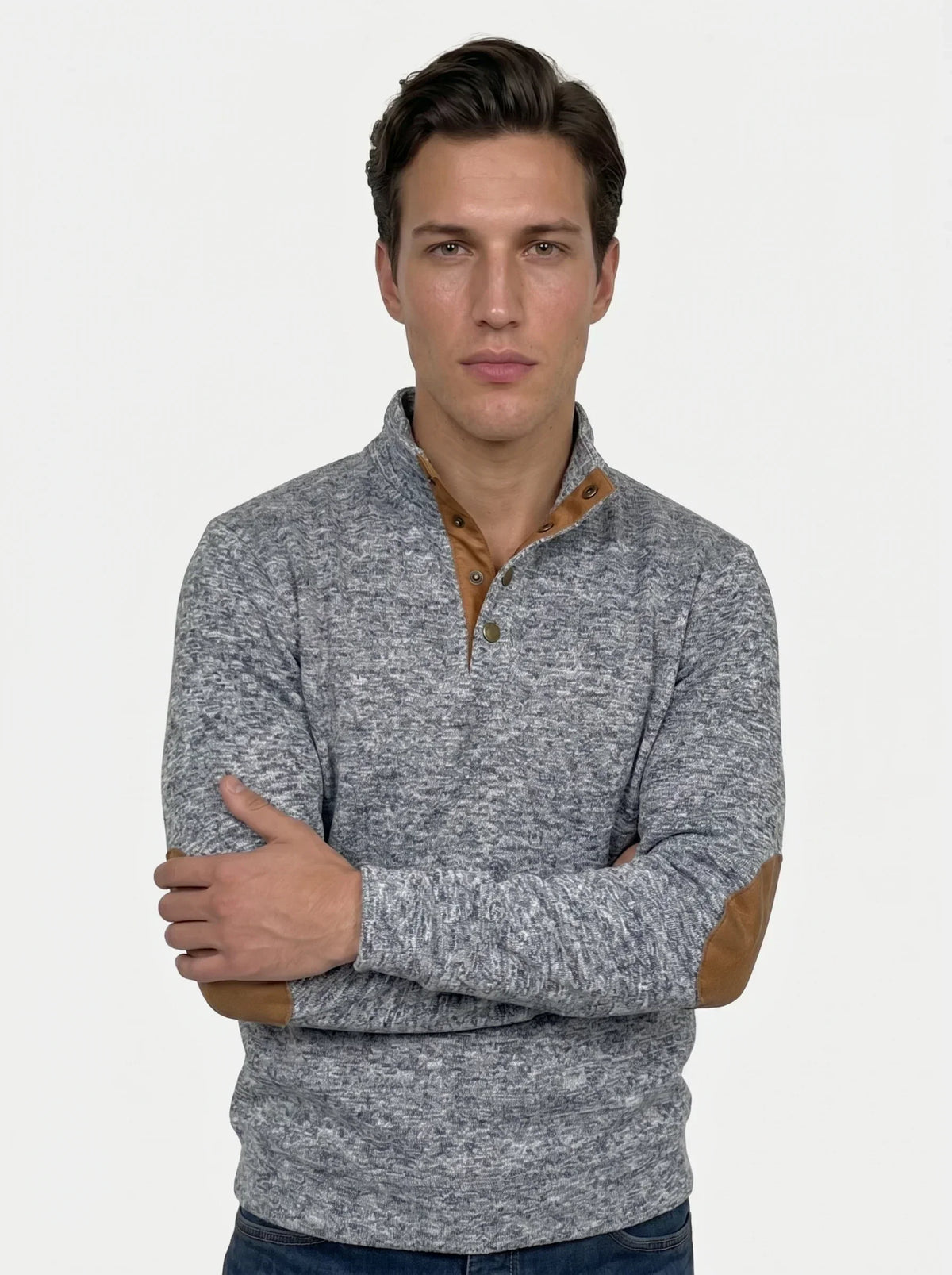 Lucien Heritage Elbow High Collar Pullover — Avelmontis