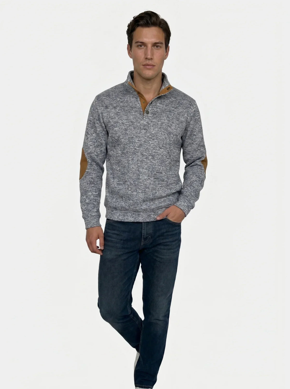Lucien Heritage Elbow High Collar Pullover — Avelmontis