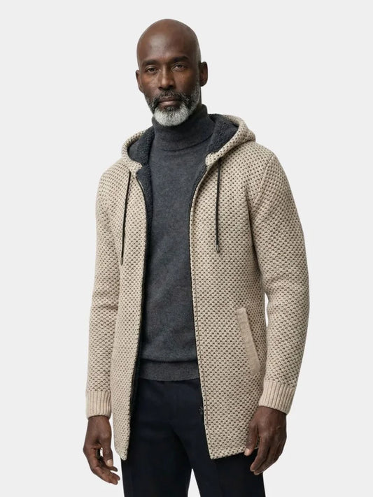 Lugano Knitted Hooded Winter Coat — Avelmontis