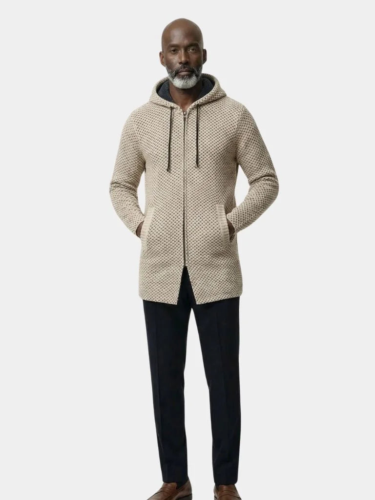 Lugano Knitted Hooded Winter Coat — Avelmontis
