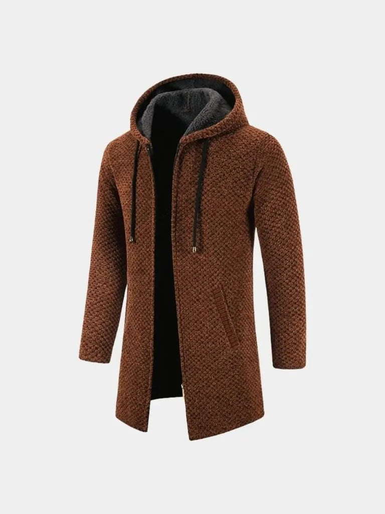 Lugano Knitted Hooded Winter Coat — Avelmontis