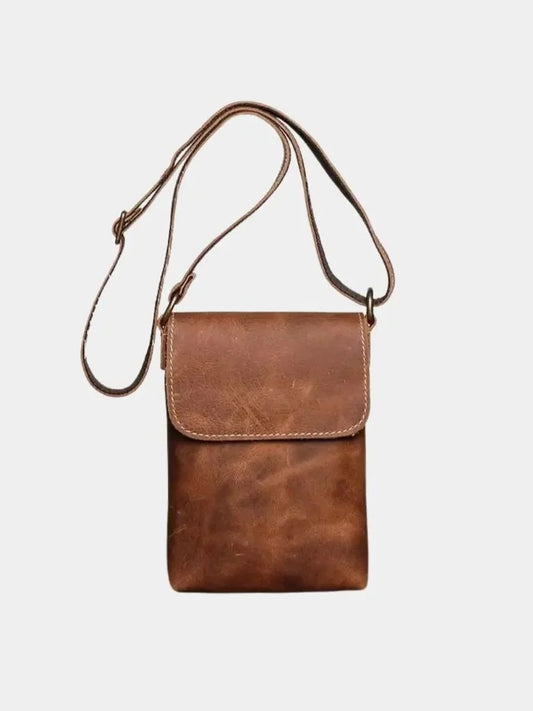 Men's Mini Leather Shoulder Bag — Avelmontis