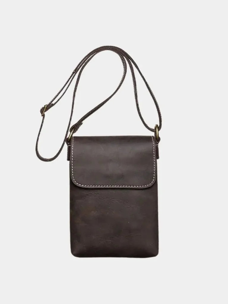 Men's Mini Leather Shoulder Bag — Avelmontis