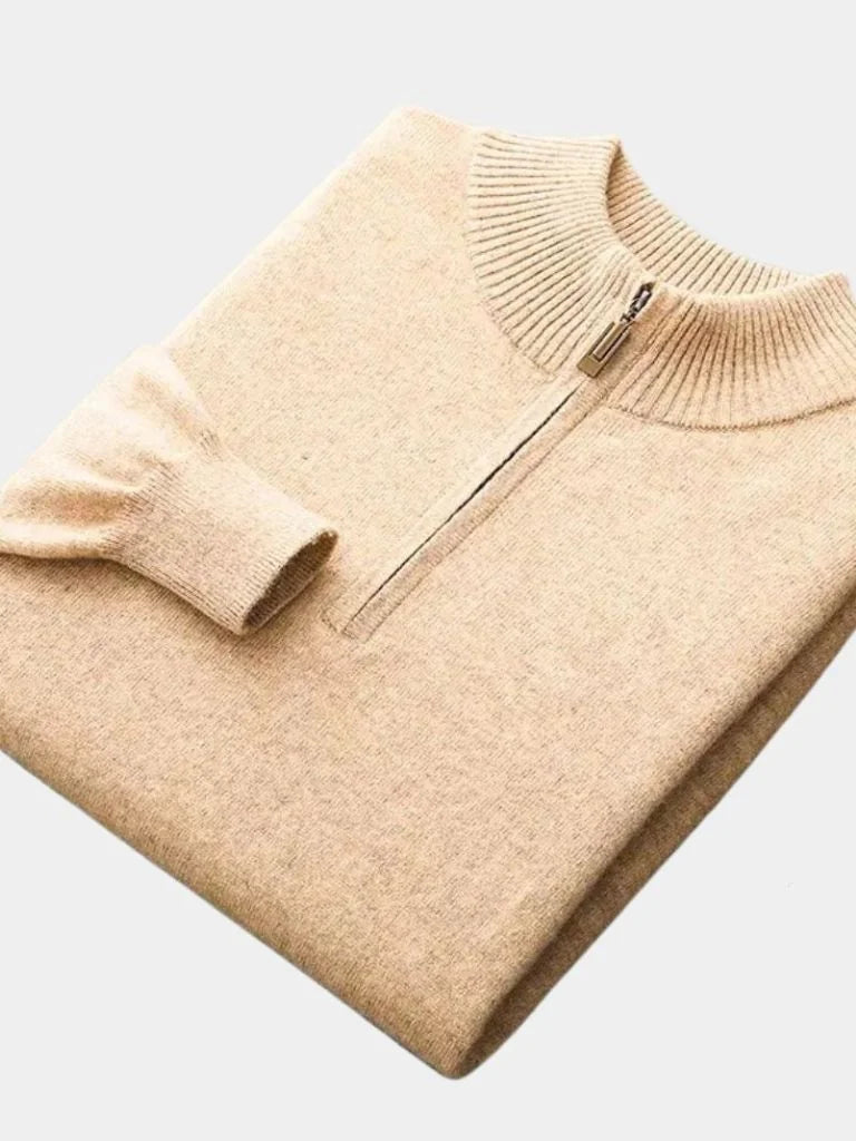 Merino Half Zip Sweater — Avelmontis
