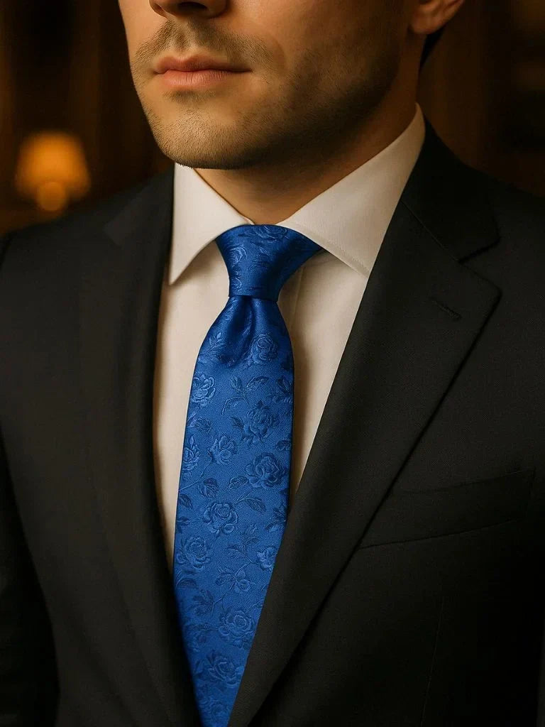 Midnight Petal Vintage Tie — Avelmontis