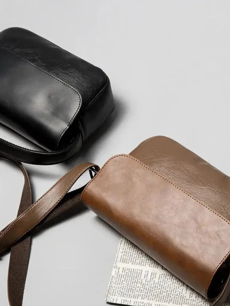 Milan Essential Leather Shoulder Bag — Avelmontis
