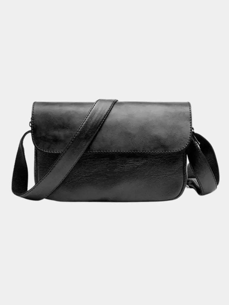 Milan Essential Leather Shoulder Bag — Avelmontis
