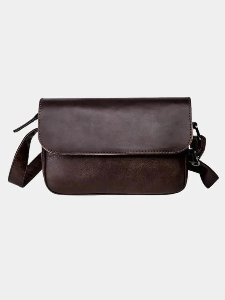 Milan Essential Leather Shoulder Bag — Avelmontis