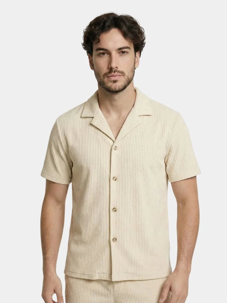Minimalist Corduroy Set Shorts and Shirt — Avelmontis