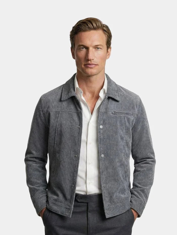 Minimalist Corduroy Sherpa Jacket — Avelmontis