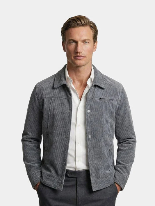 Minimalist Corduroy Sherpa Jacket — Avelmontis