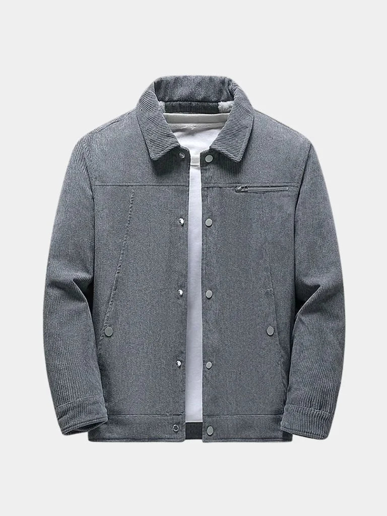 Minimalist Corduroy Sherpa Jacket — Avelmontis