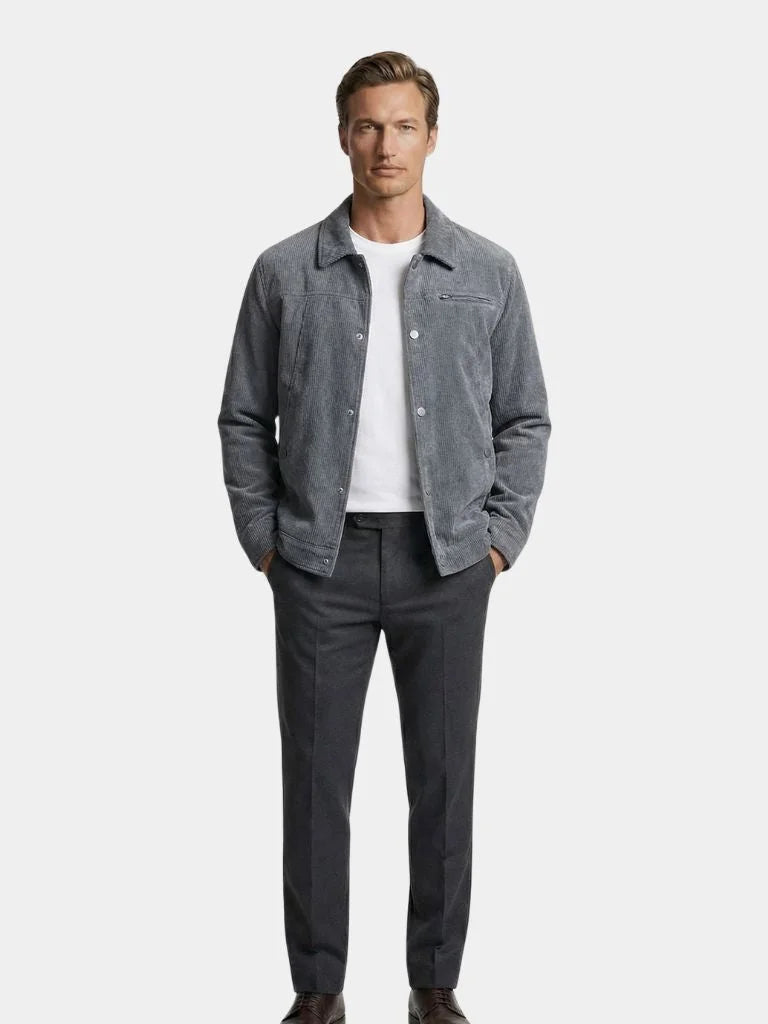 Minimalist Corduroy Sherpa Jacket — Avelmontis