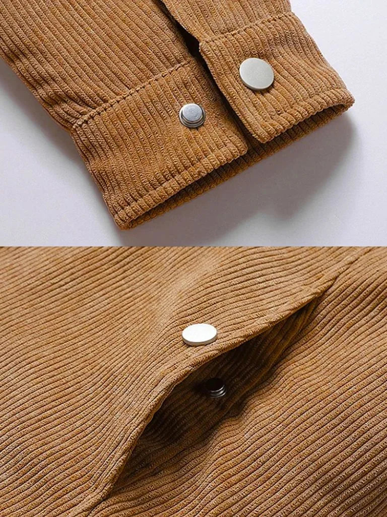 Minimalist Corduroy Sherpa Jacket — Avelmontis