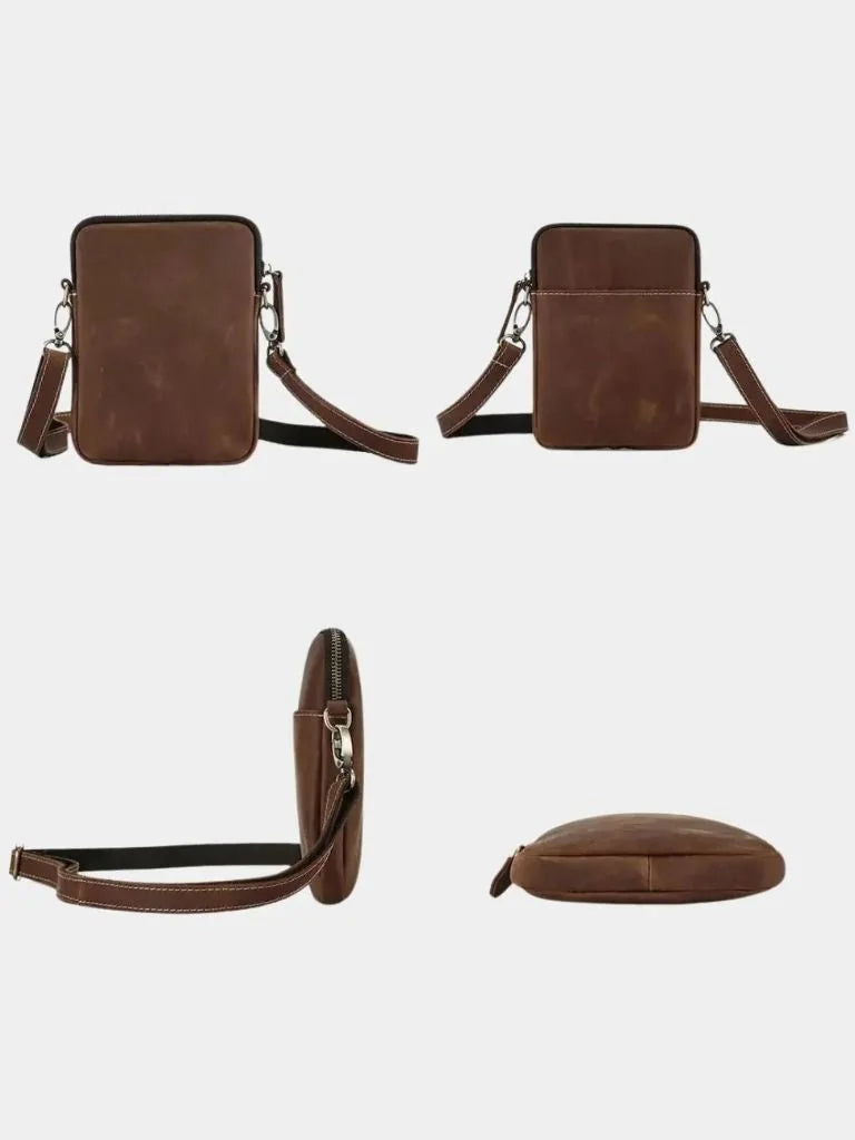 Minimalist Crossbody Leather Bag — Avelmontis