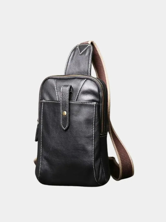 Minimalist Leather Shoulder Bag — Avelmontis