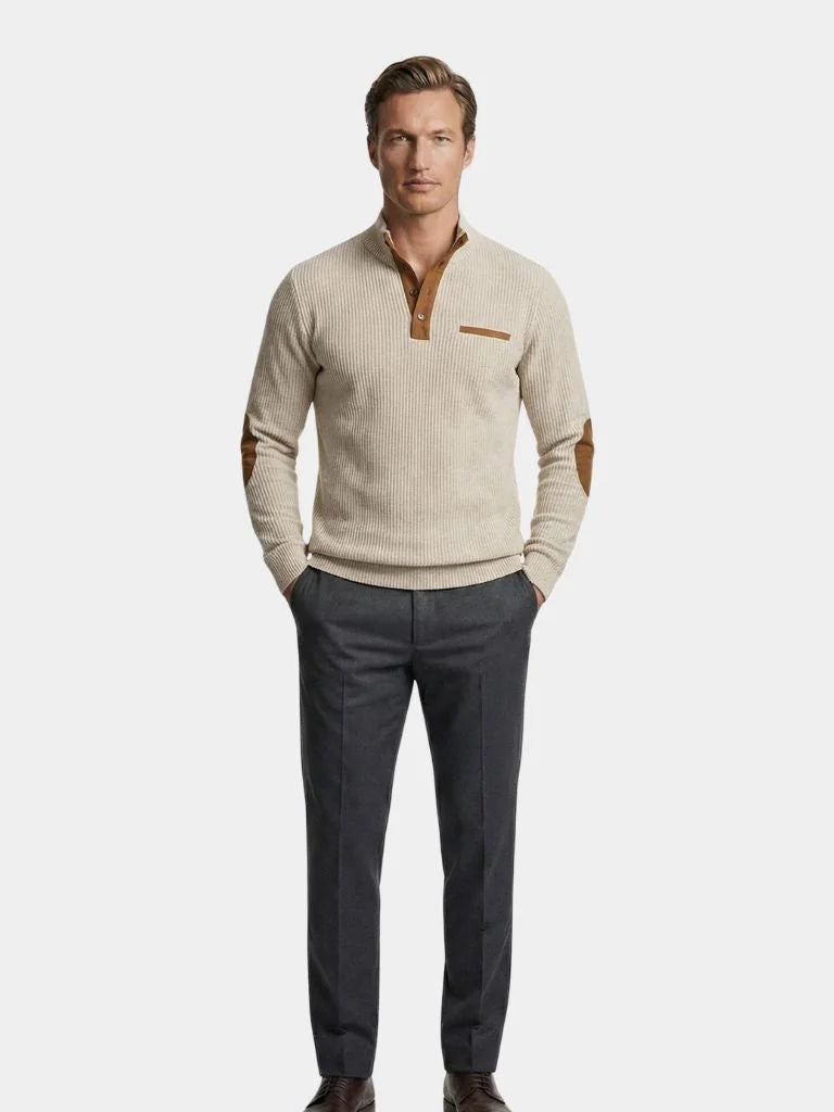 Monaco Casual Henley Pullover — Avelmontis