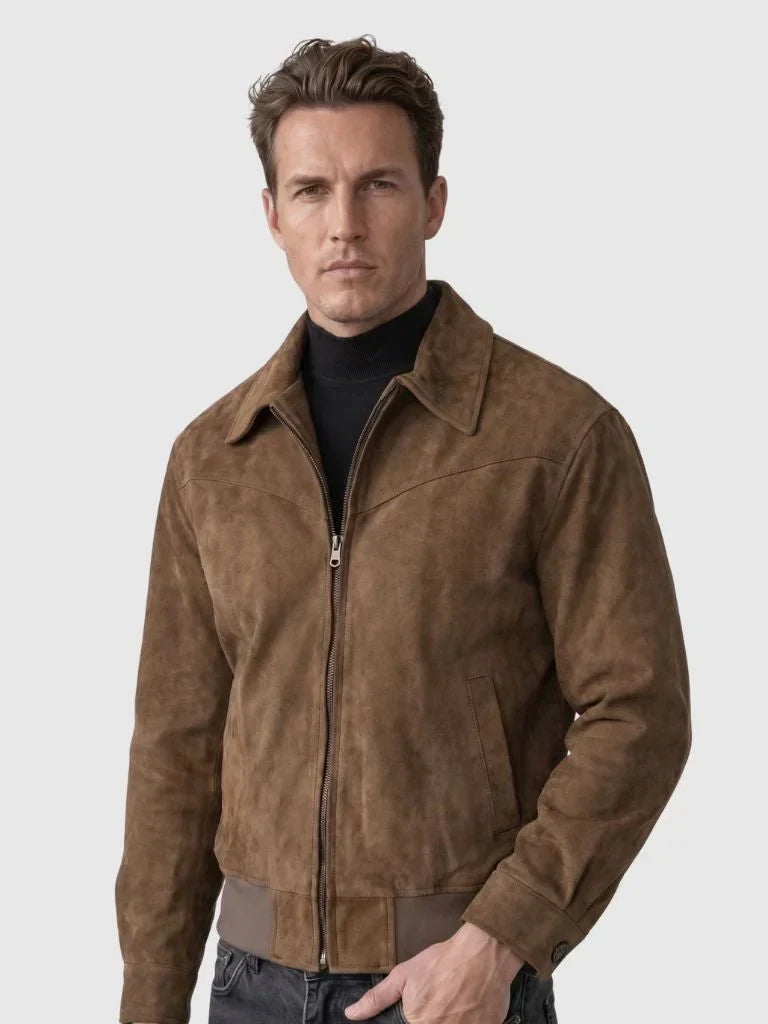 Monaco Suede Vintage Jacket — Avelmontis