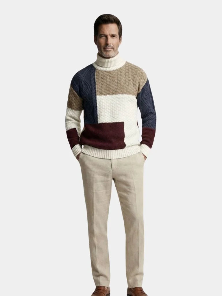 Mosaic Artisan Knit Sweater — Avelmontis