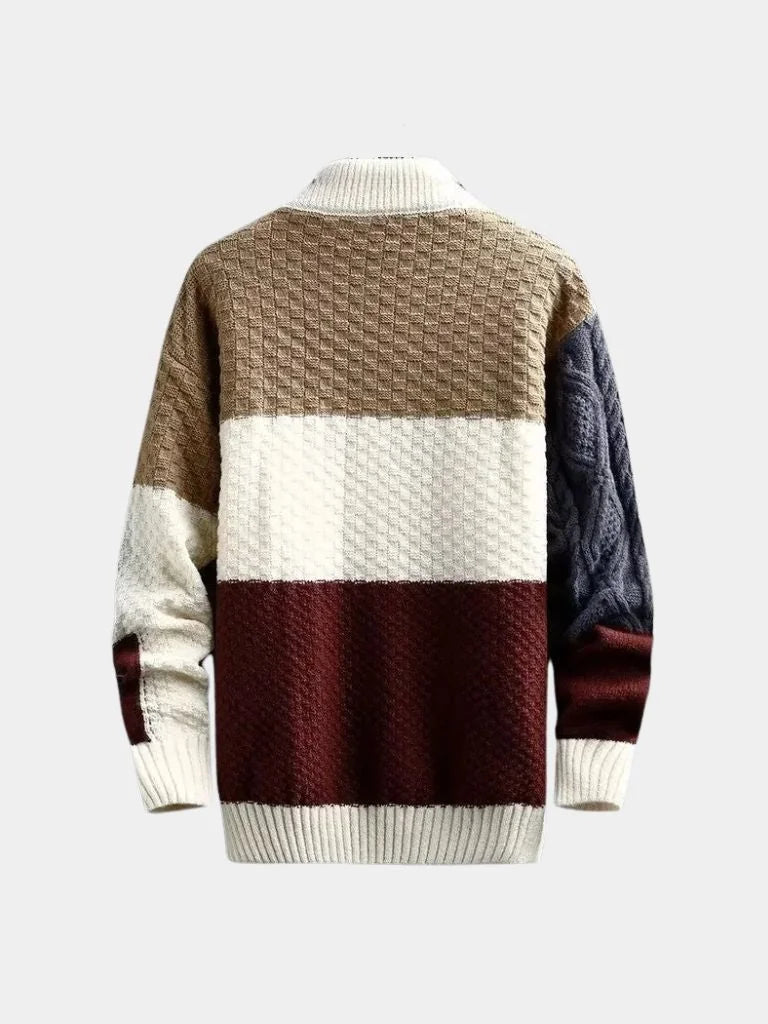 Mosaic Artisan Knit Sweater — Avelmontis