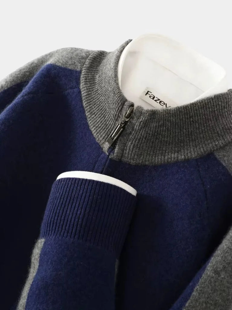 Navy Heritage Cashmere Set — Avelmontis
