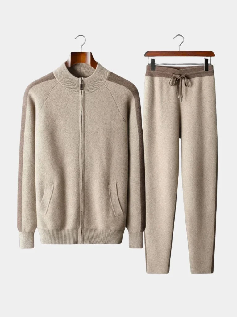 Navy Heritage Cashmere Set — Avelmontis