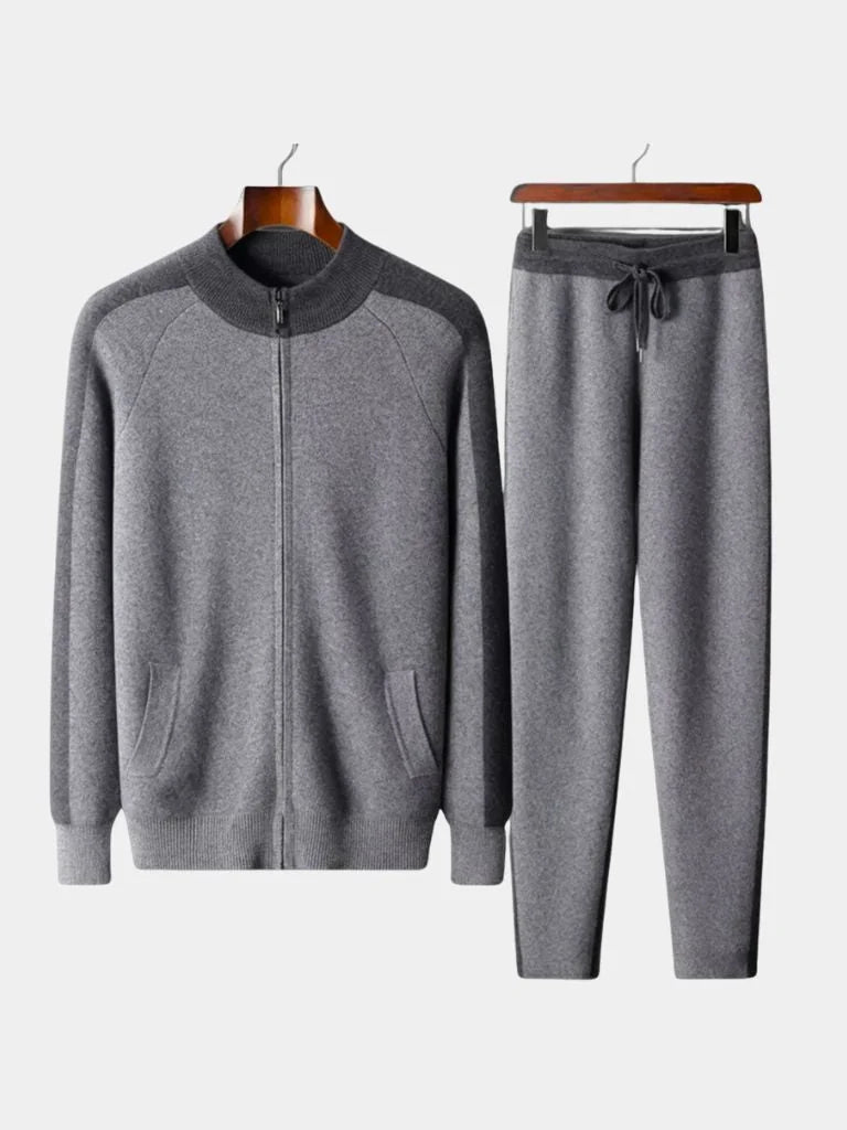 Navy Heritage Cashmere Set — Avelmontis