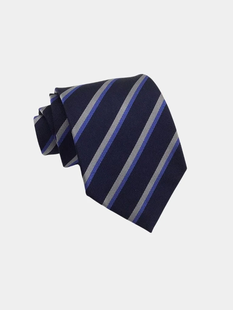 Navy Ledger Tie — Avelmontis