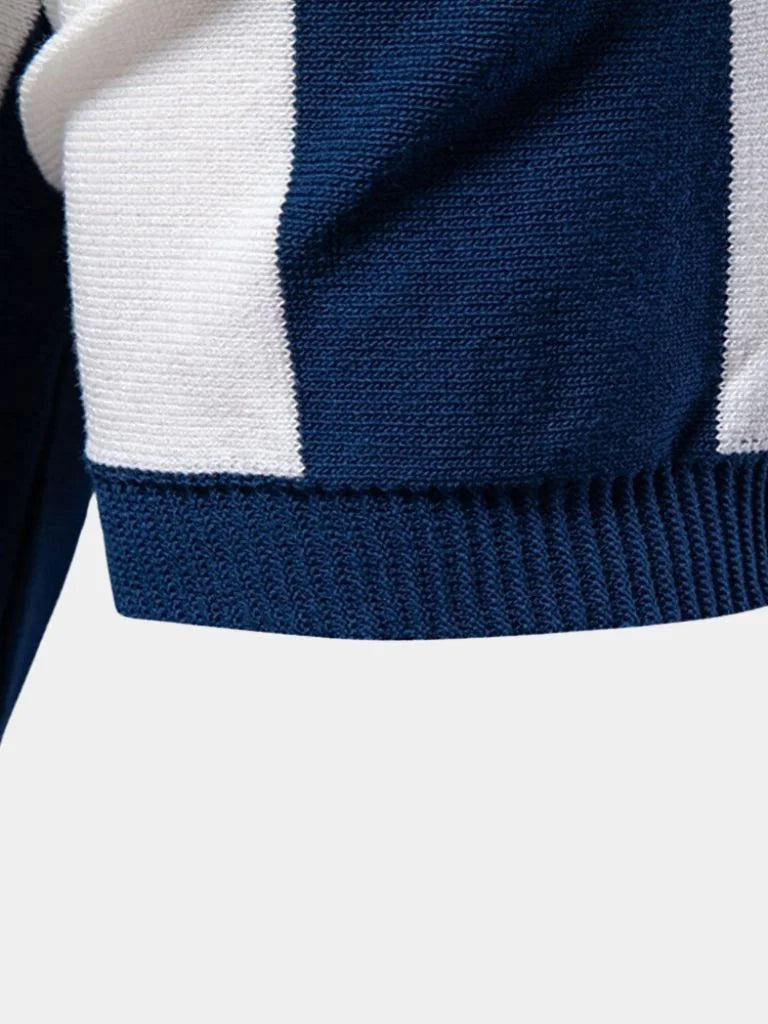 Navy Stripe Polo — Avelmontis
