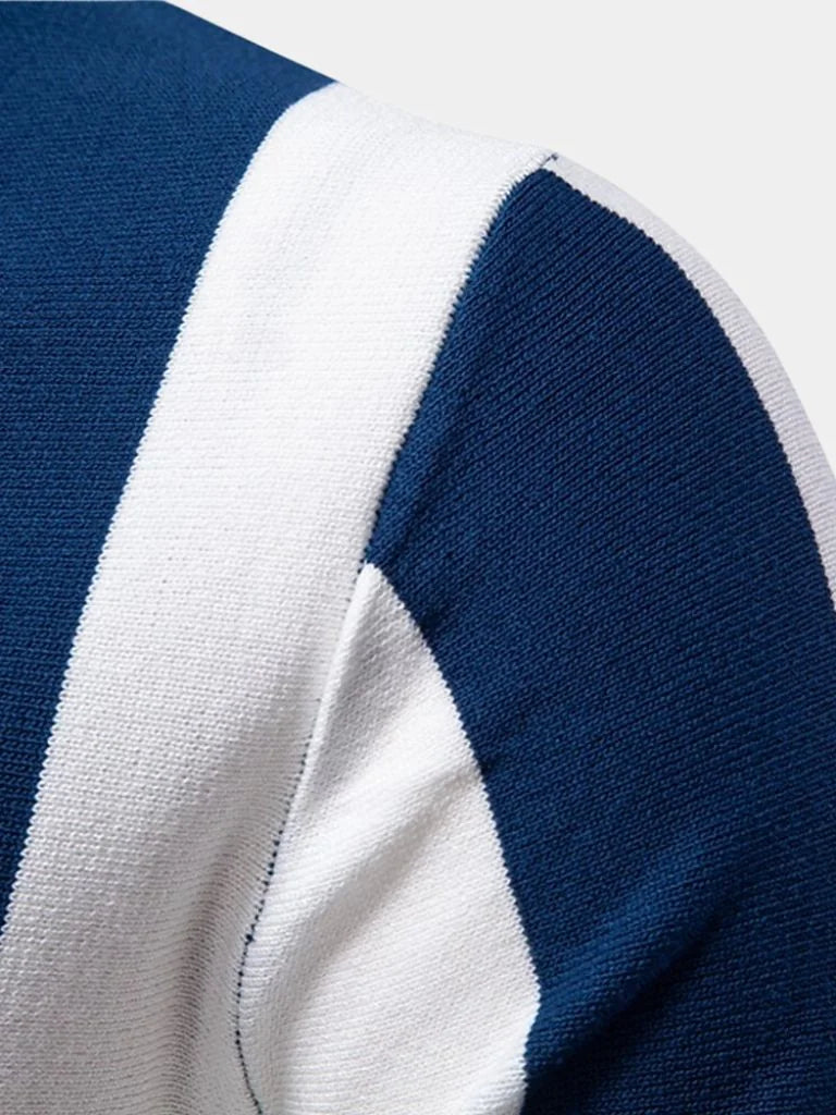 Navy Stripe Polo — Avelmontis