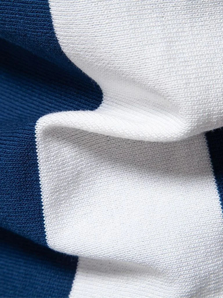 Navy Stripe Polo — Avelmontis