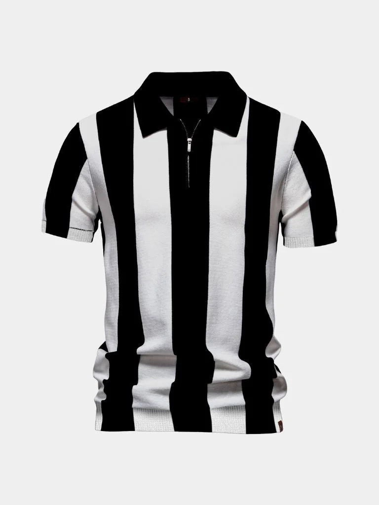 Navy Stripe Polo — Avelmontis