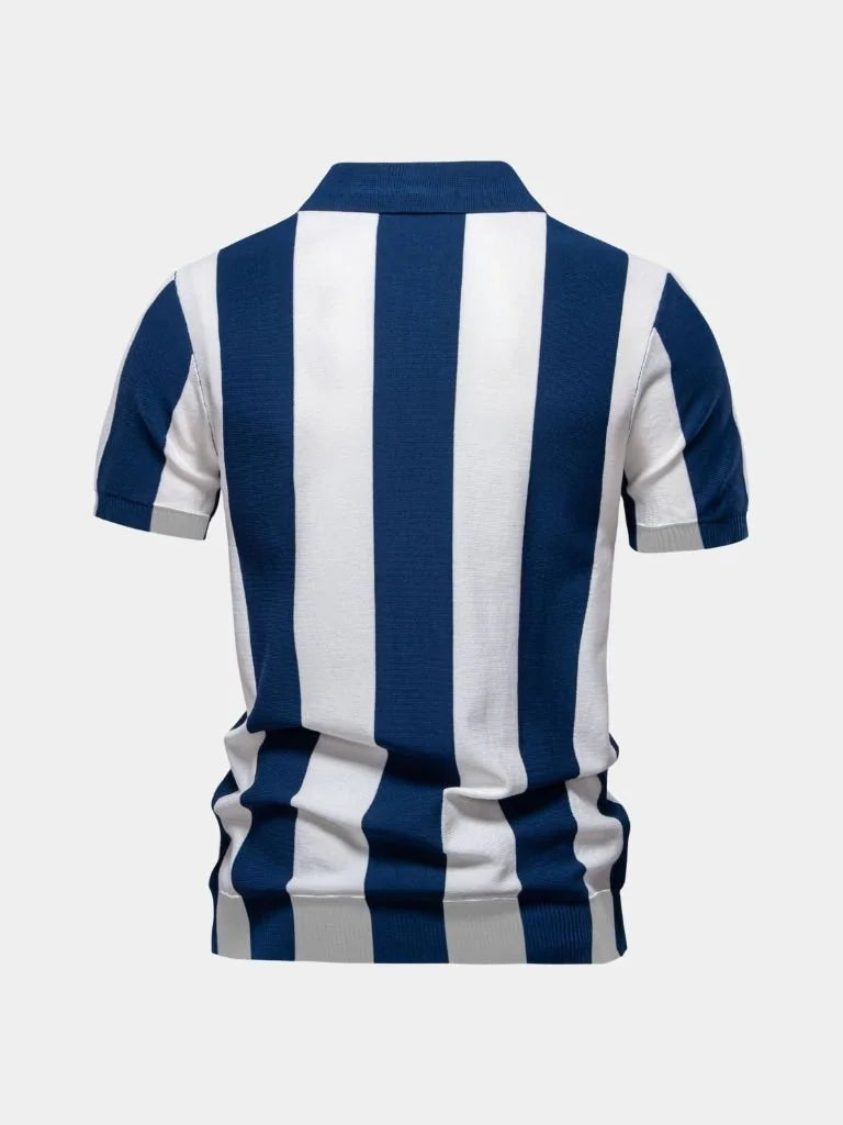 Navy Stripe Polo — Avelmontis