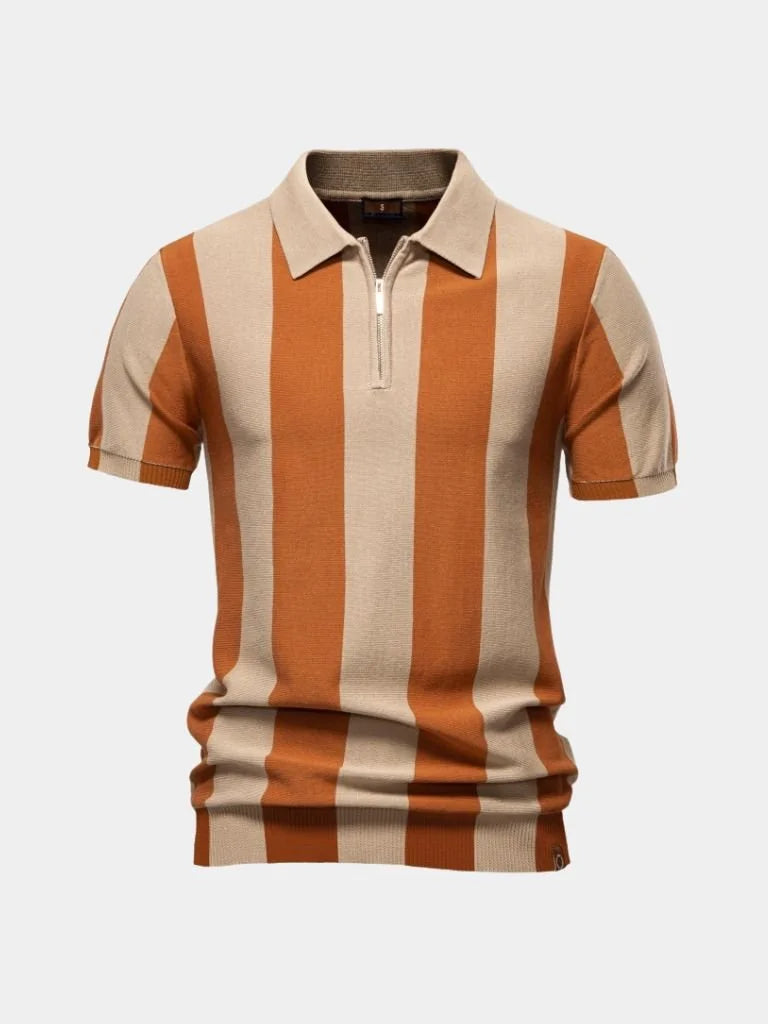 Navy Stripe Polo — Avelmontis