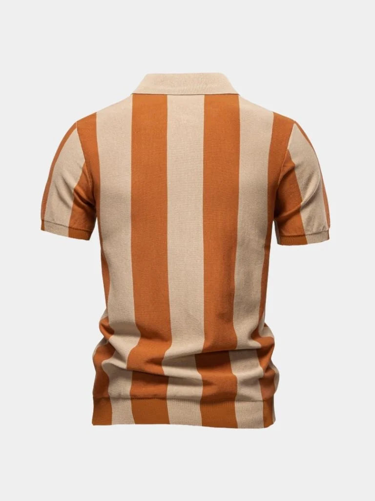 Navy Stripe Polo — Avelmontis