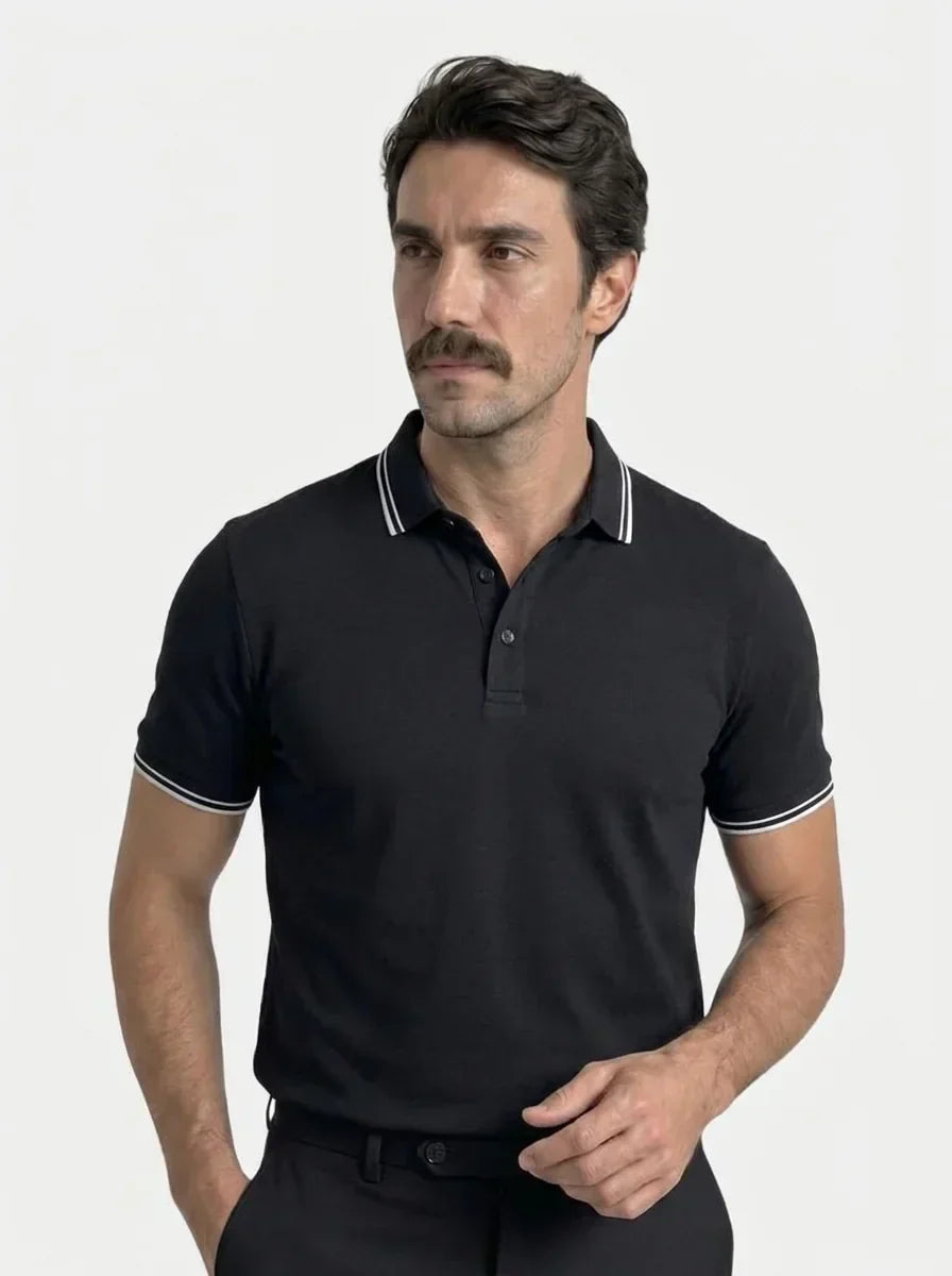 Obsidian Trim Polo — Avelmontis