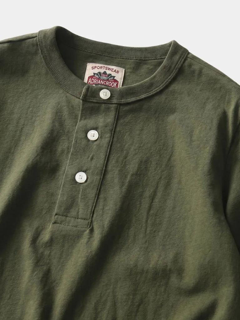 Pure Cotton Henley T-Shirt — Avelmontis