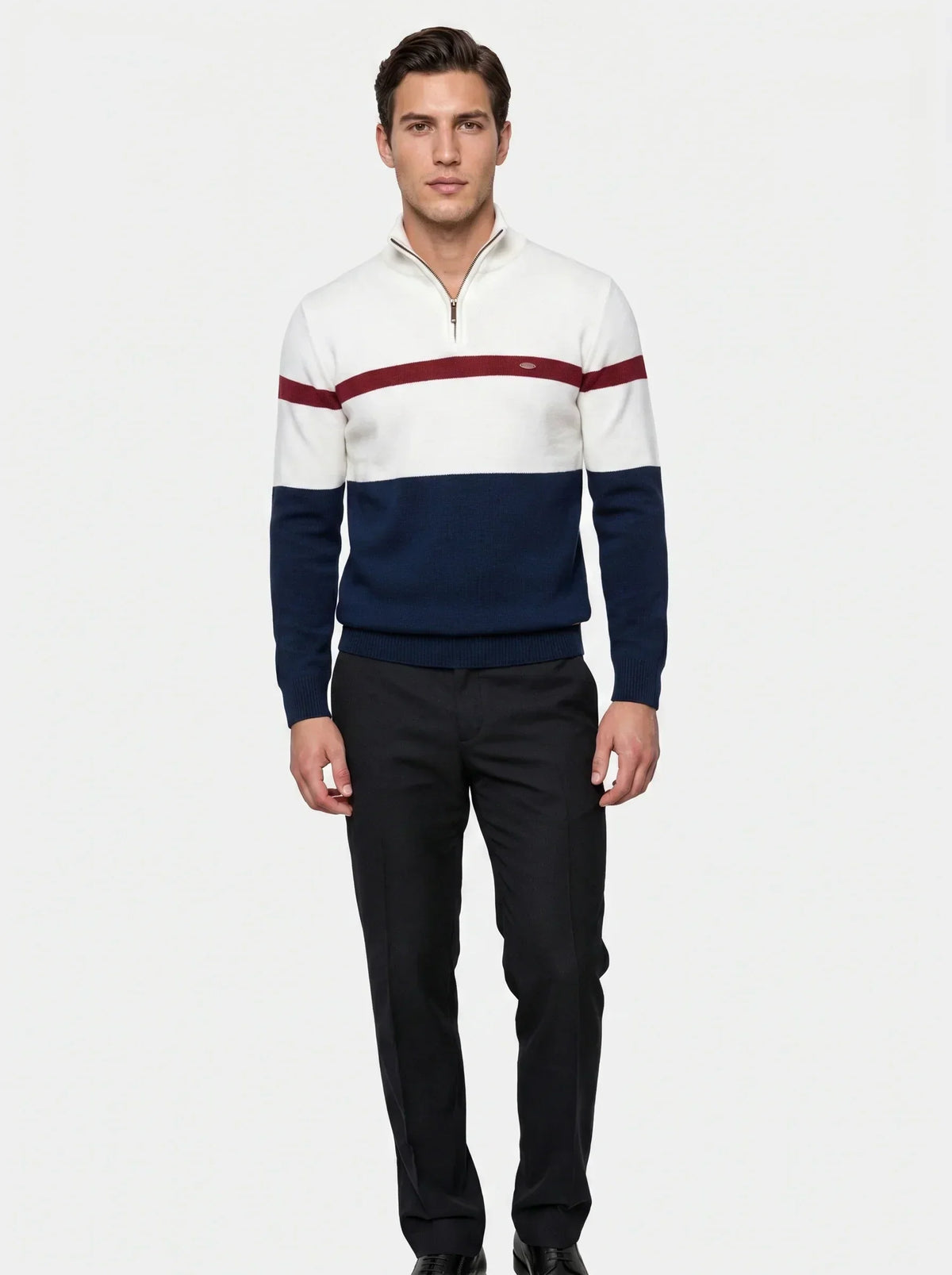 Quarter-Zip Jumper Sweater — Avelmontis