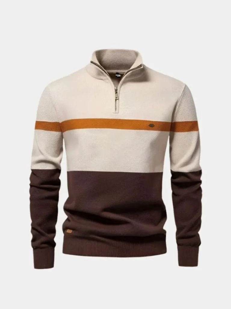 Quarter-Zip Jumper Sweater — Avelmontis