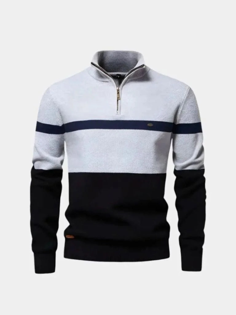 Quarter-Zip Jumper Sweater — Avelmontis