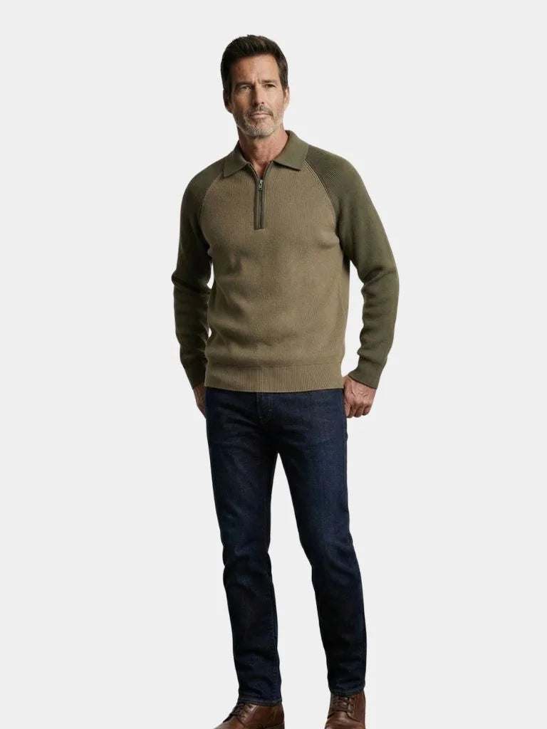 Raglan Quarter Zip Sweater — Avelmontis