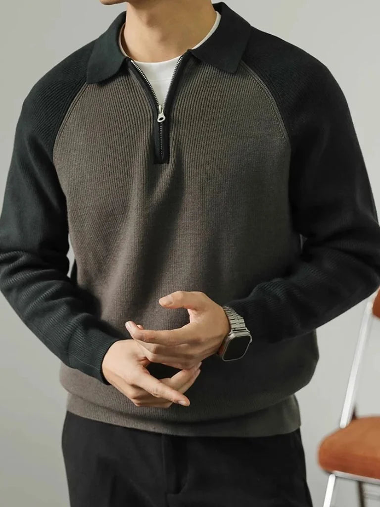 Raglan Quarter Zip Sweater — Avelmontis